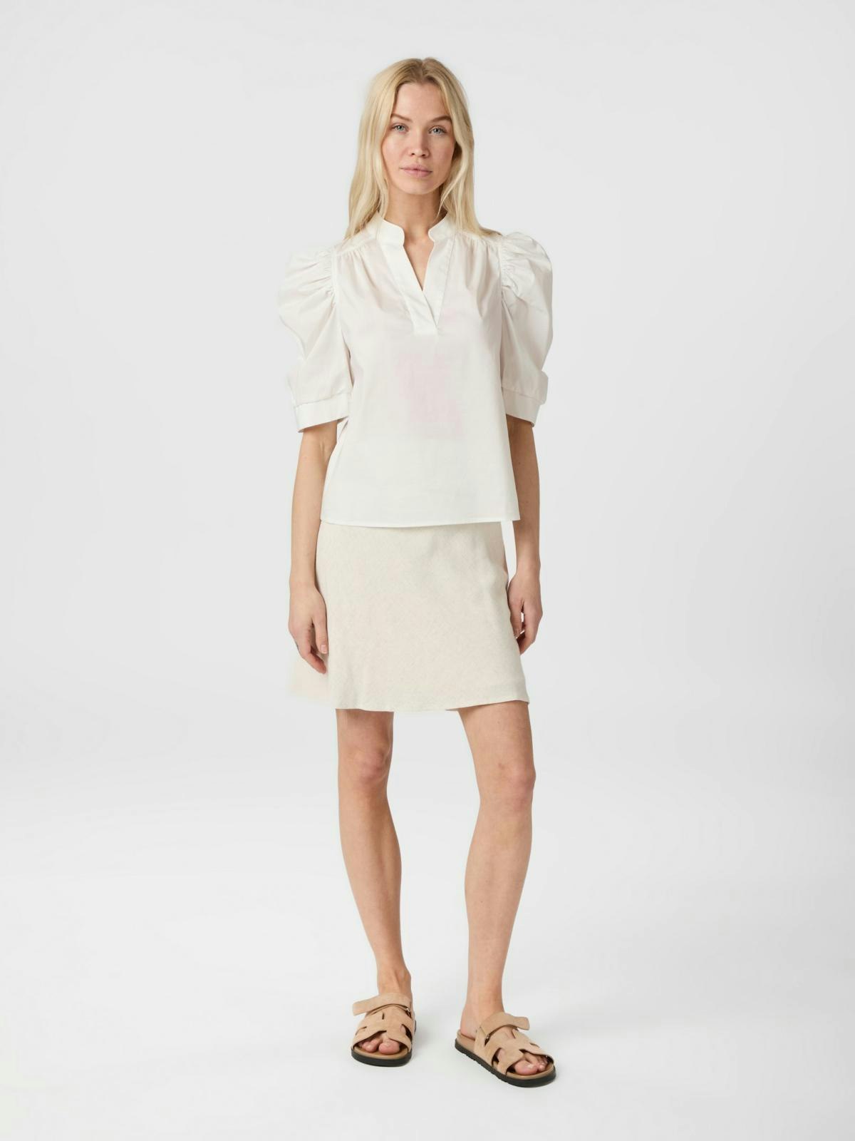Neo Noir - Luna Linen Skirt (Natural)