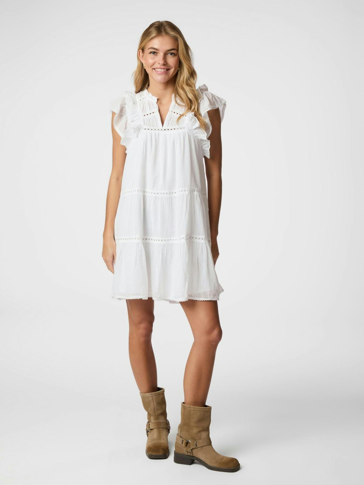 Neo Noir - Jamma S Voile Dress (White)