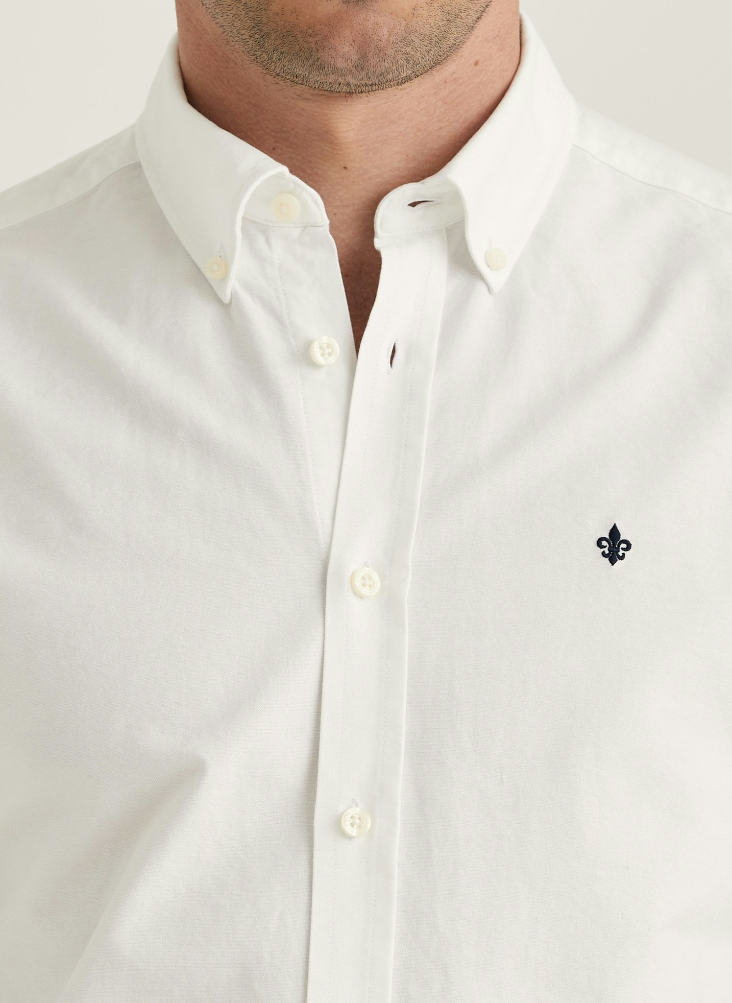 Morris - Oxford Buttom Down Shirt (White)