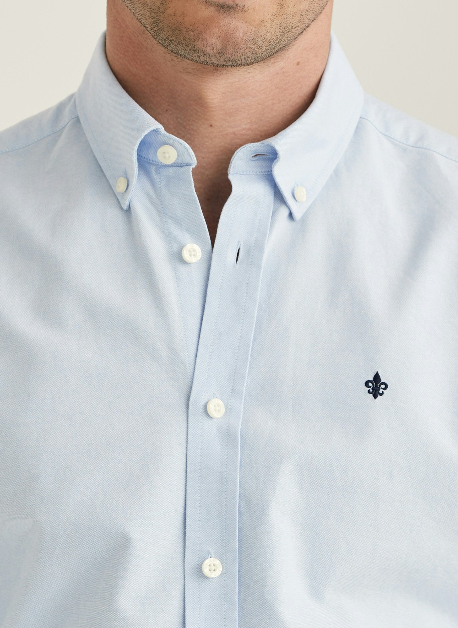 Morris - Oxford Buttom Down Shirt (Light Blue)