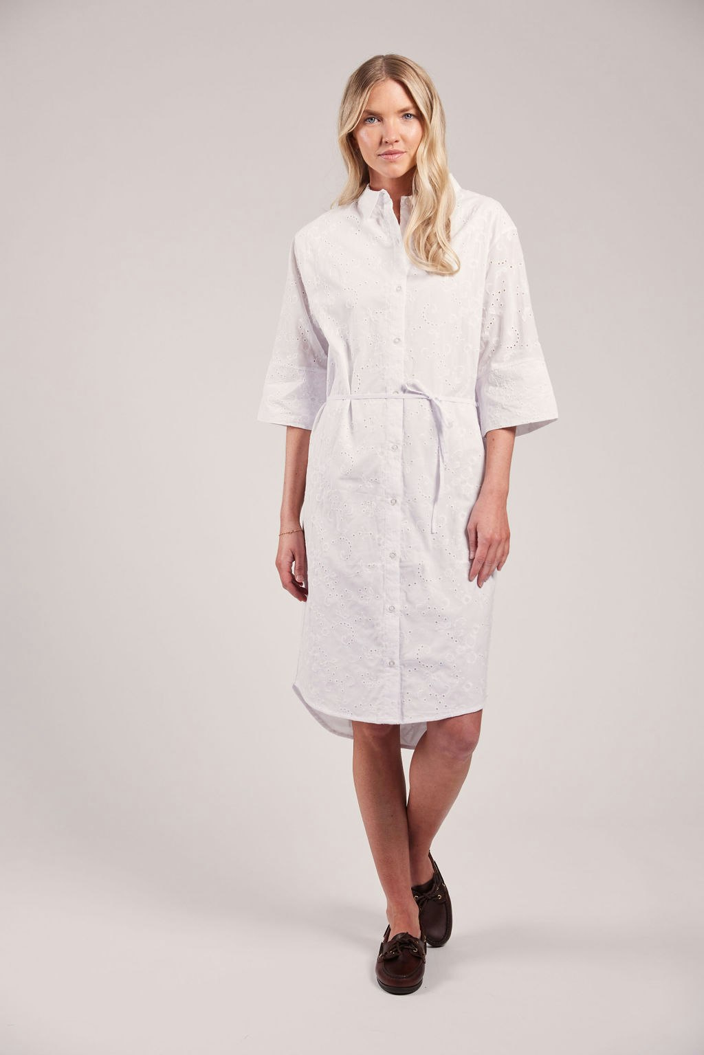 Sebago - Felicia Broderie Anglaise Dress (White)