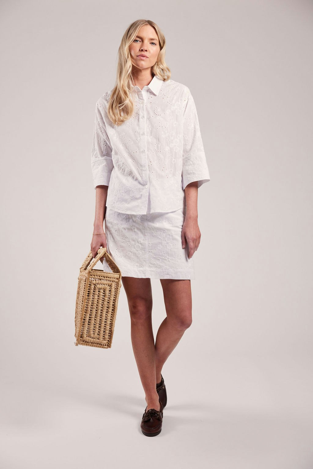 Sebago - Helen Broderie Anglaise Blouse (White)