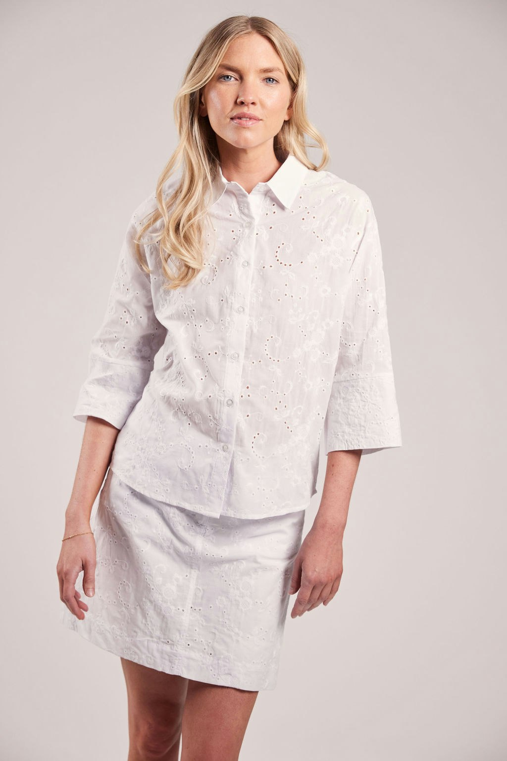 Sebago - Helen Broderie Anglaise Blouse (White)