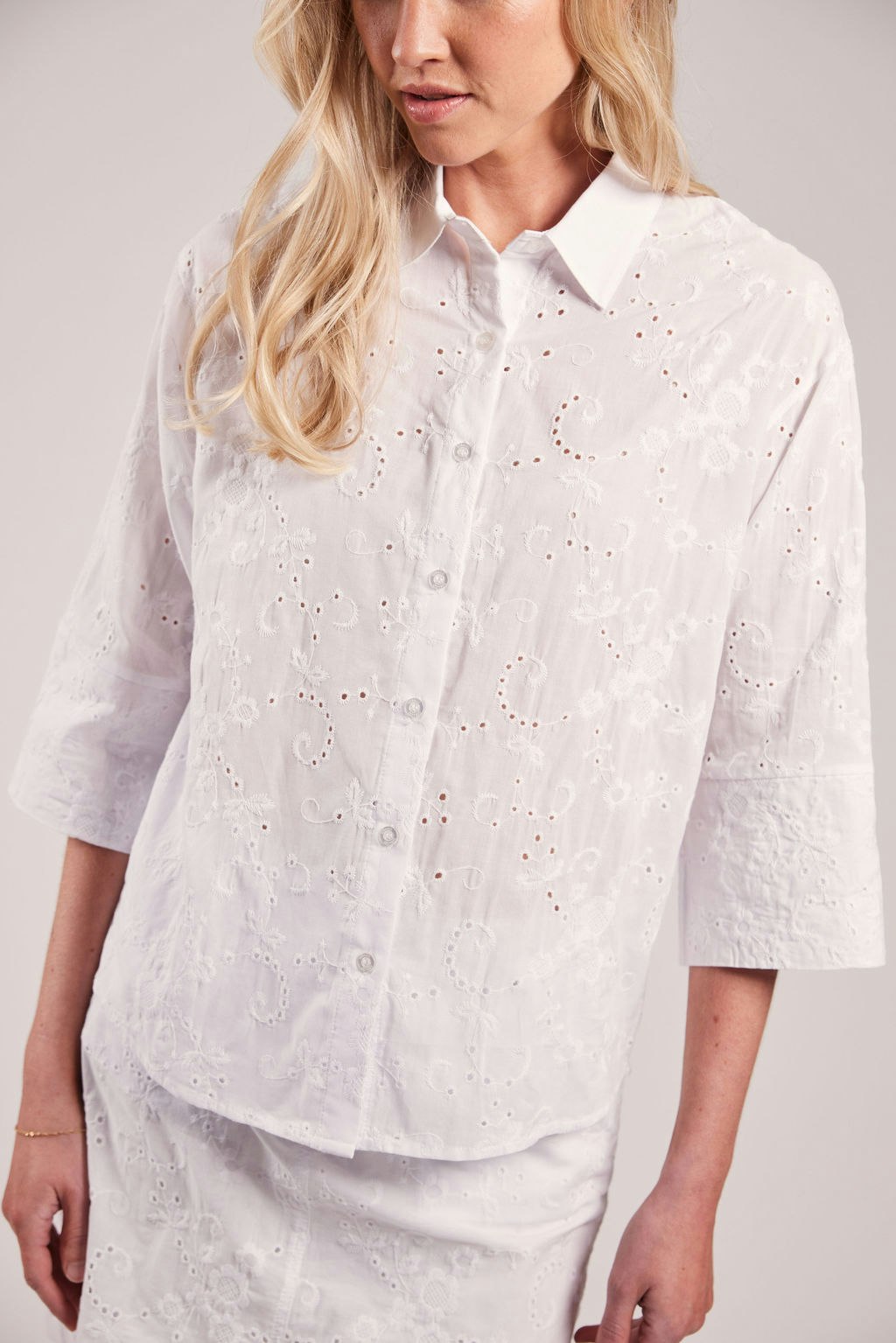 Sebago - Helen Broderie Anglaise Blouse (White)