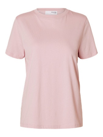Selected Femme - SLFMYESSENTIAL SS O-NECK TEE NOOS (Pink)