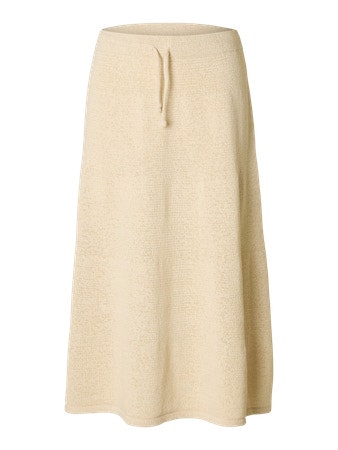 Selected Femme - SLFALMA MW KNIT SKIRT (Birch)