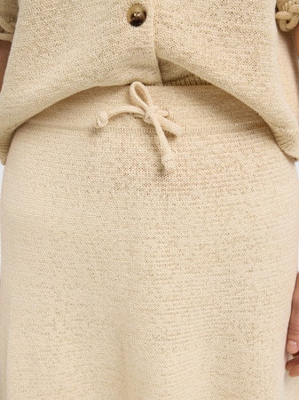 Selected Femme - SLFALMA MW KNIT SKIRT (Birch)