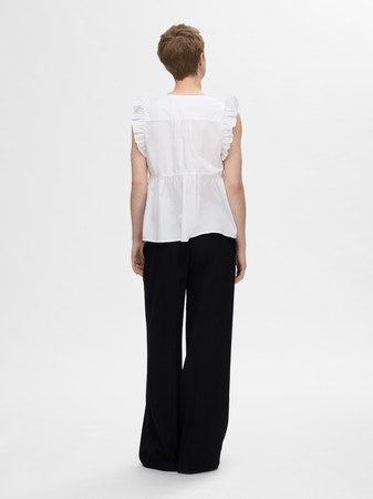 Selected Femme - SLFBLAIR-IDA SL TOP NOOS (White)