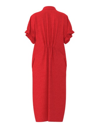 Object - OBJSANNE TIANA S/S DRESS (Red)