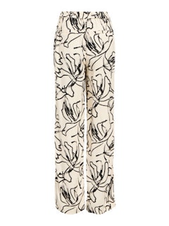 OBJSANNE ALINE WIDE PANT AOP (Sandshell)