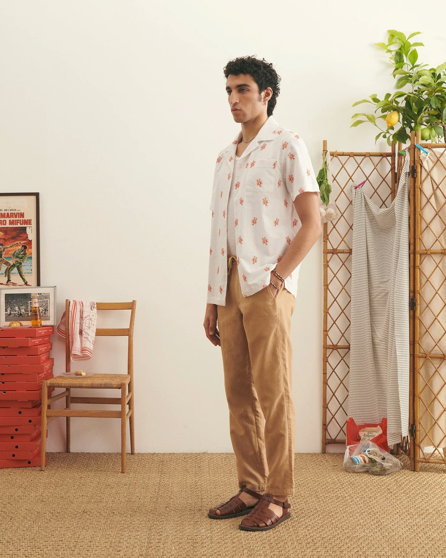 Maison Labiche - Germain Shirt Lobster (White)