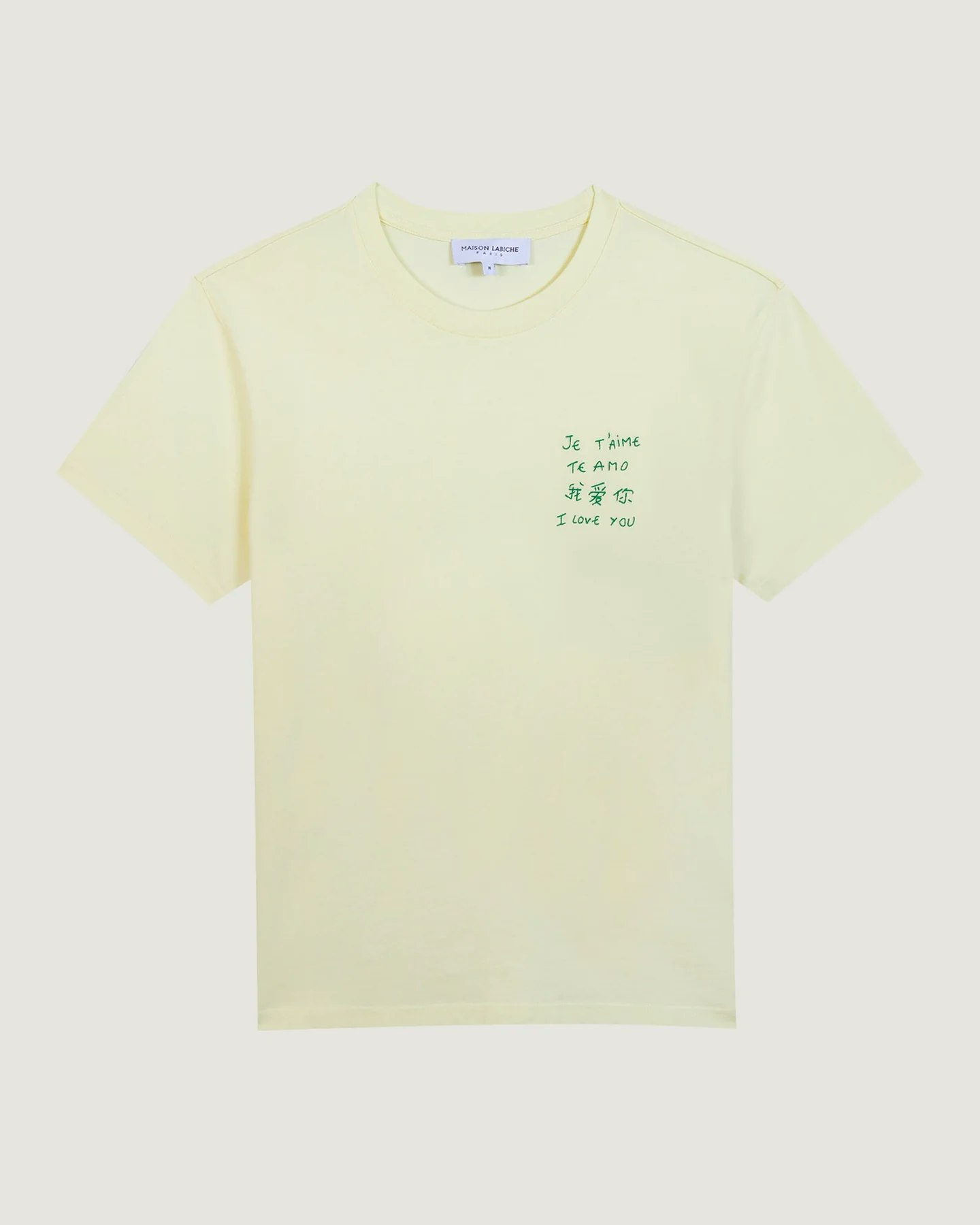 Maison Labiche - Popincourt T-Shirt Je T Aime Te Amo (Yellow)