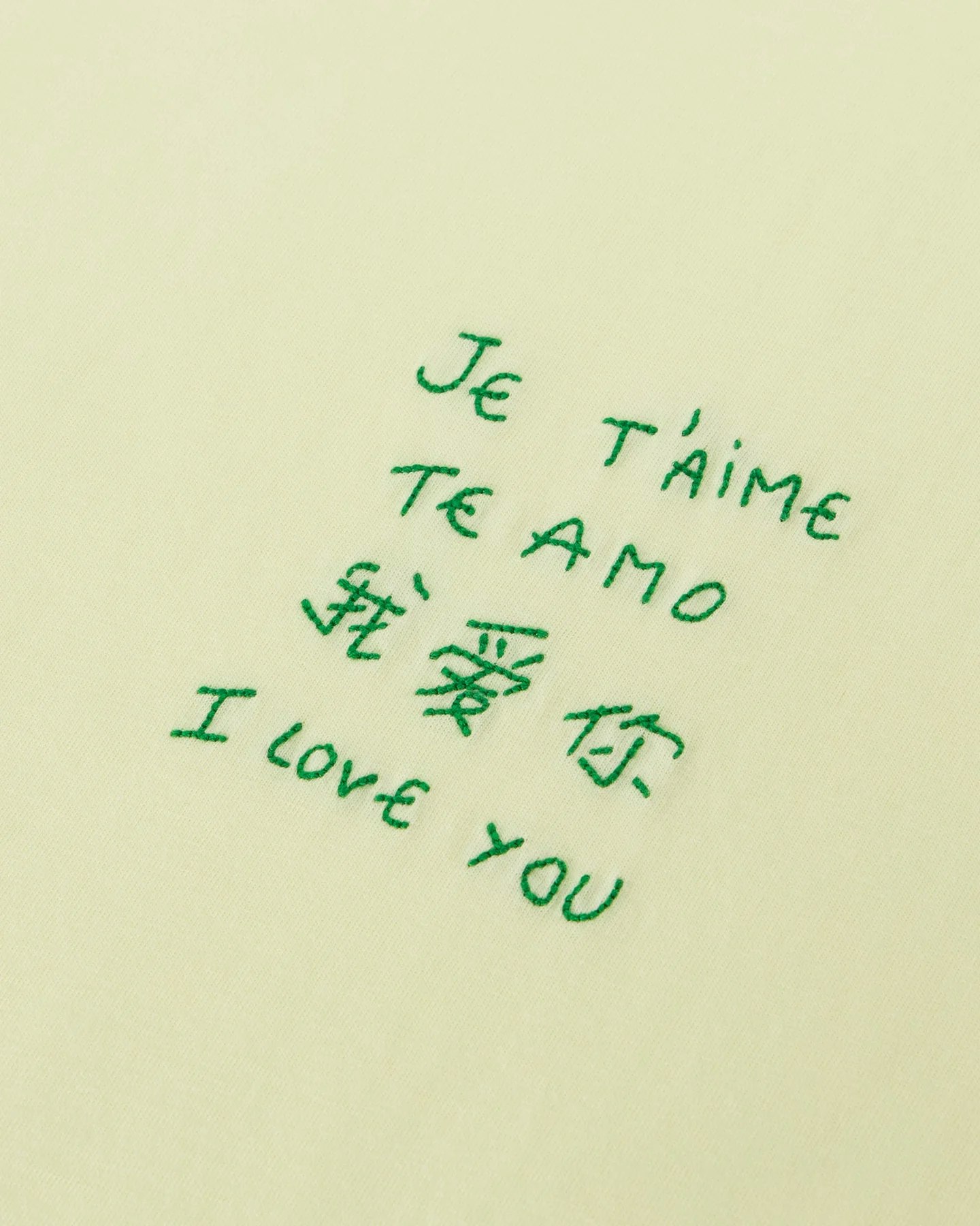 Maison Labiche - Popincourt T-Shirt Je T Aime Te Amo (Yellow)