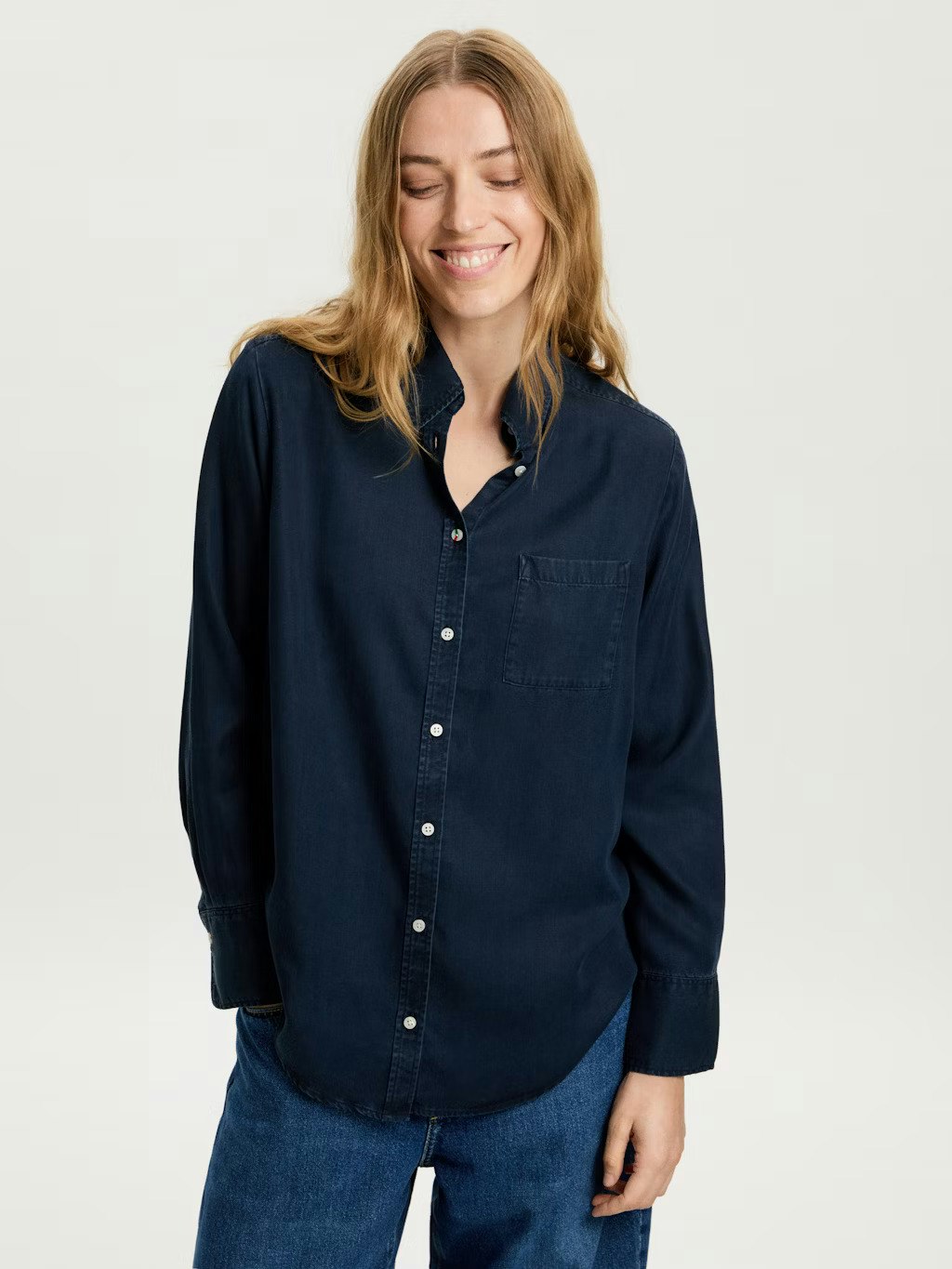 Boomerang - Fotö Indigo Tencel Shirt (Night Sky)