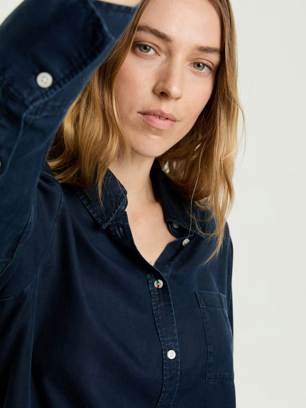 Boomerang - Fotö Indigo Tencel Shirt (Night Sky)