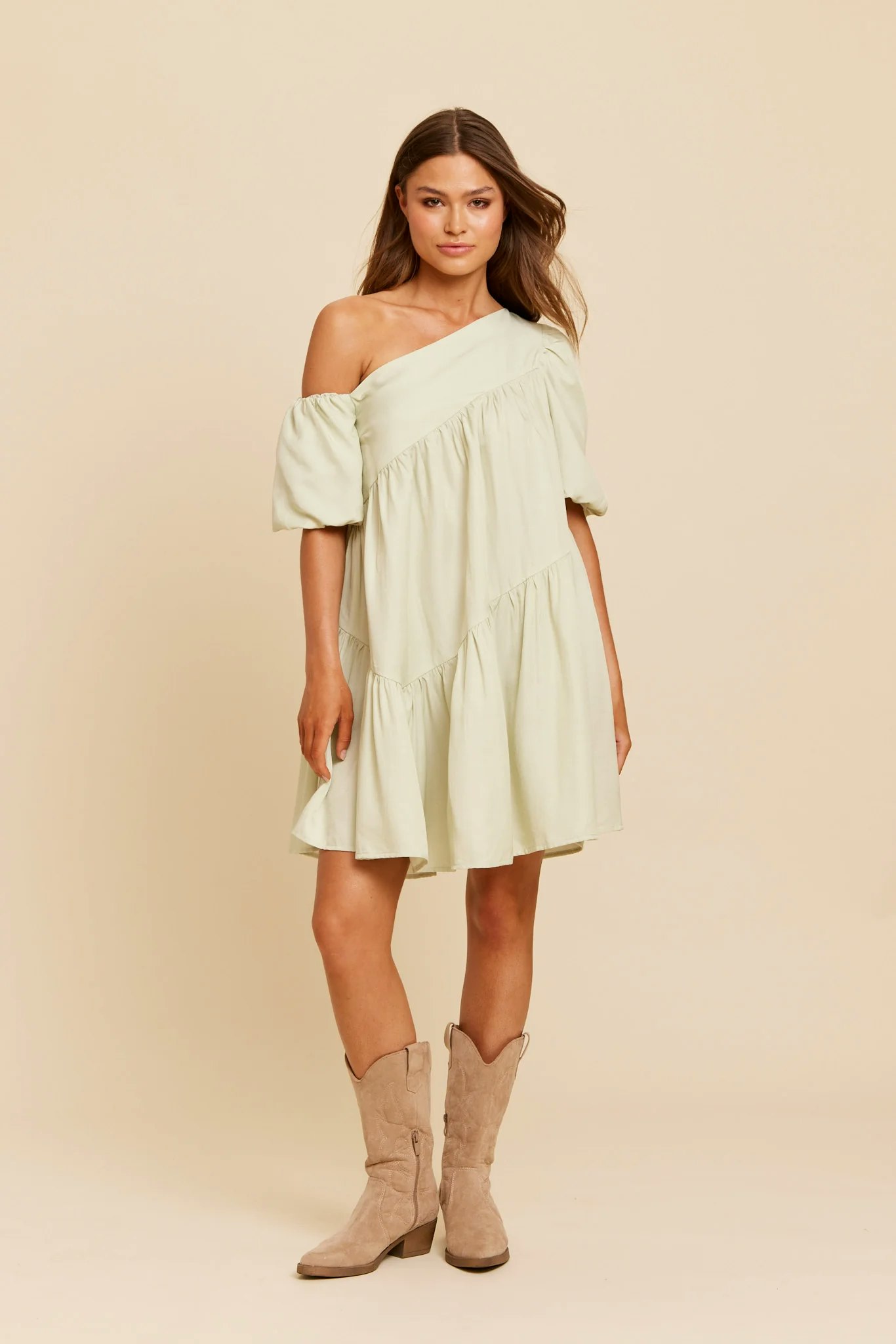Rut & Circle - CARIN DRESS (Light Green)