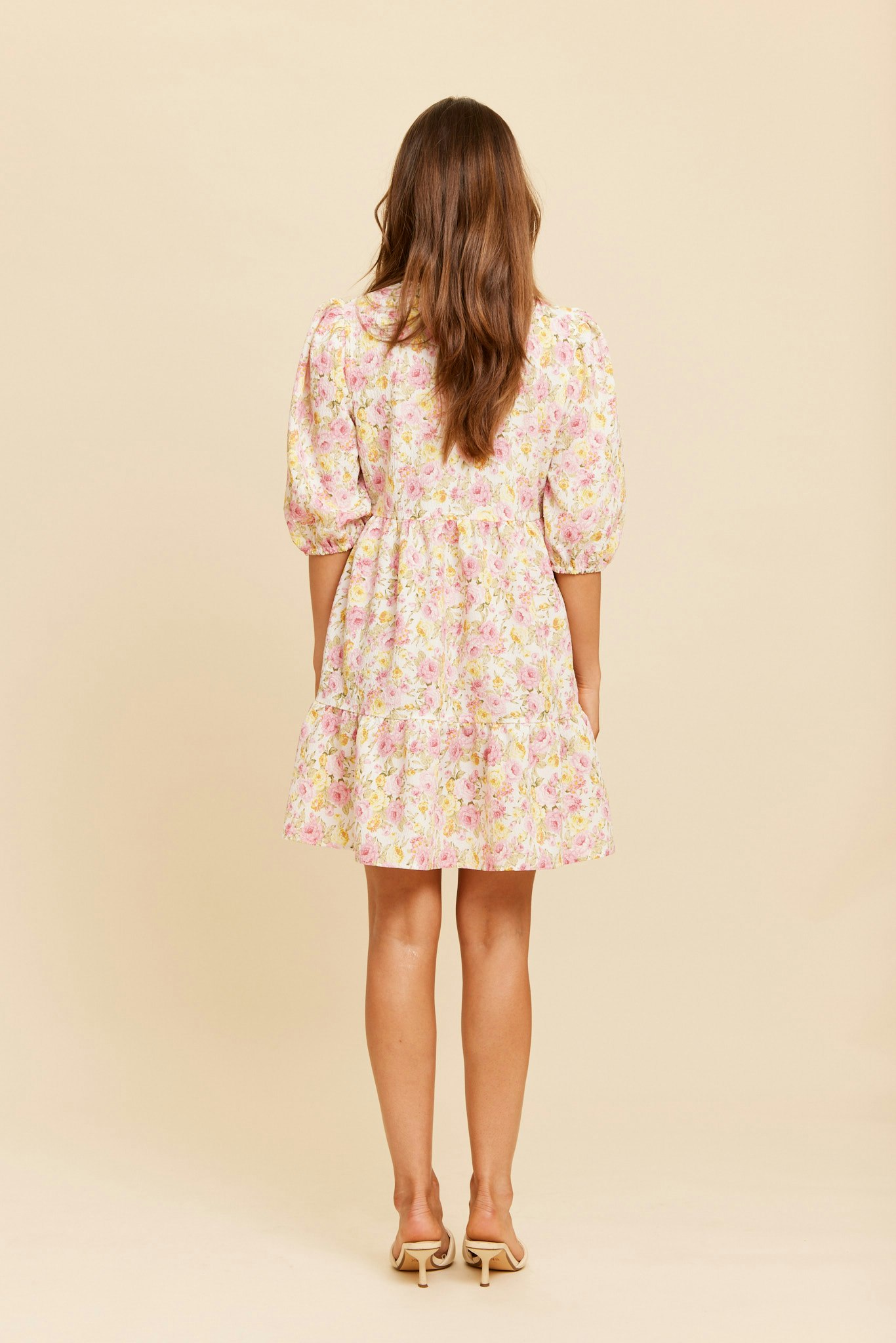 Rut & Circle - ZELINA SHORT DRESS (Pink Flower)