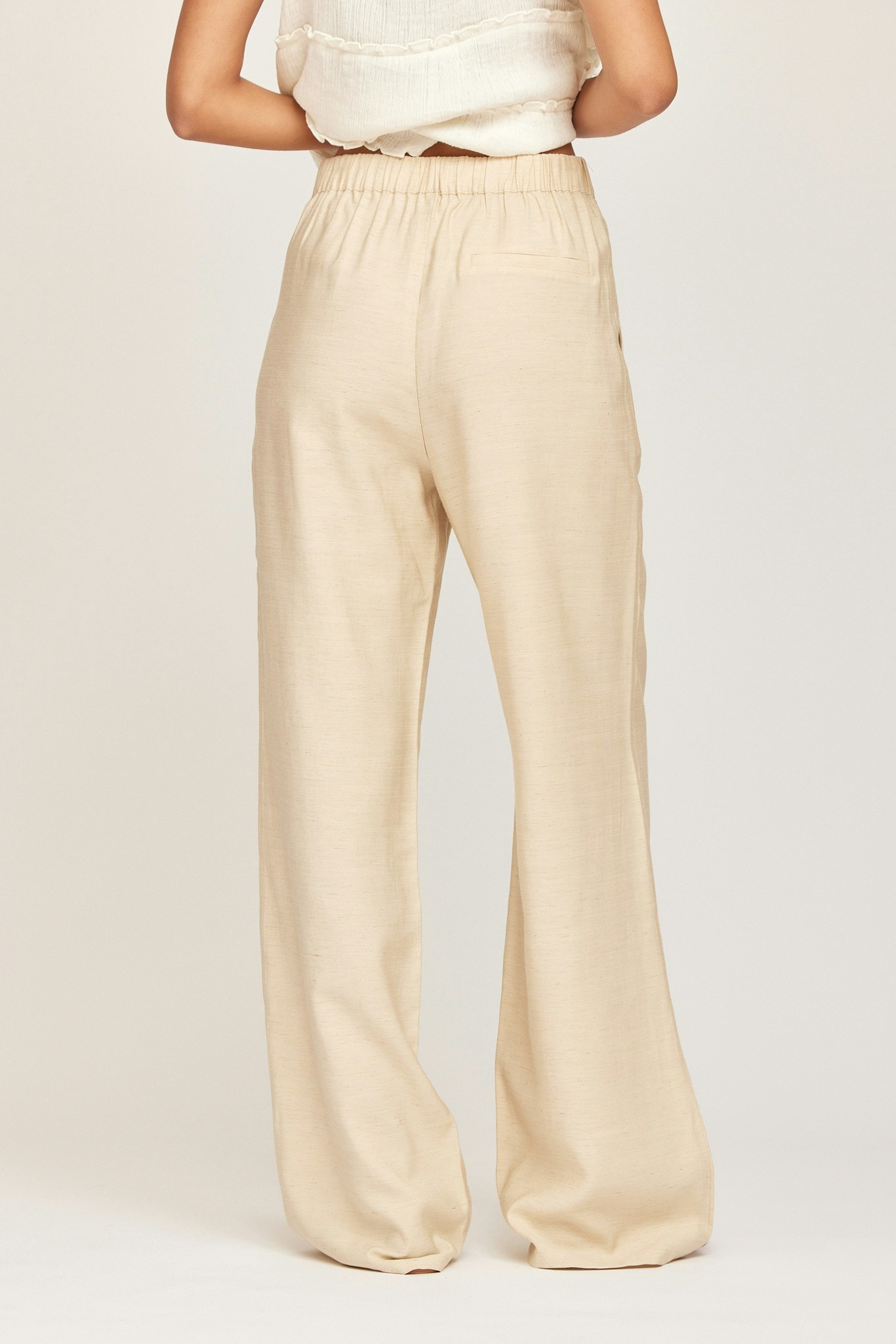 Rut & Circle - AMELIE LINEN PANT (Beige)