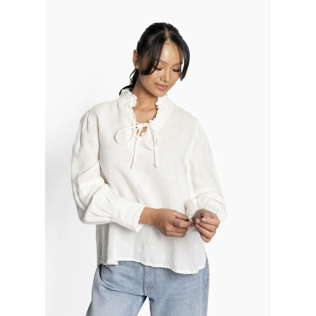 Hést - SARI Linen Blouse (White)