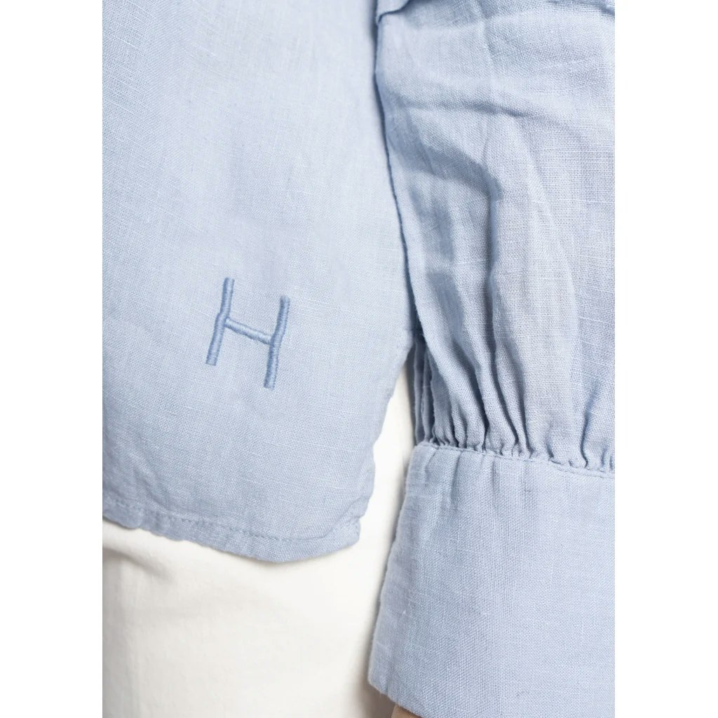 Hést - SARI Linen Blouse (Faded Denim)