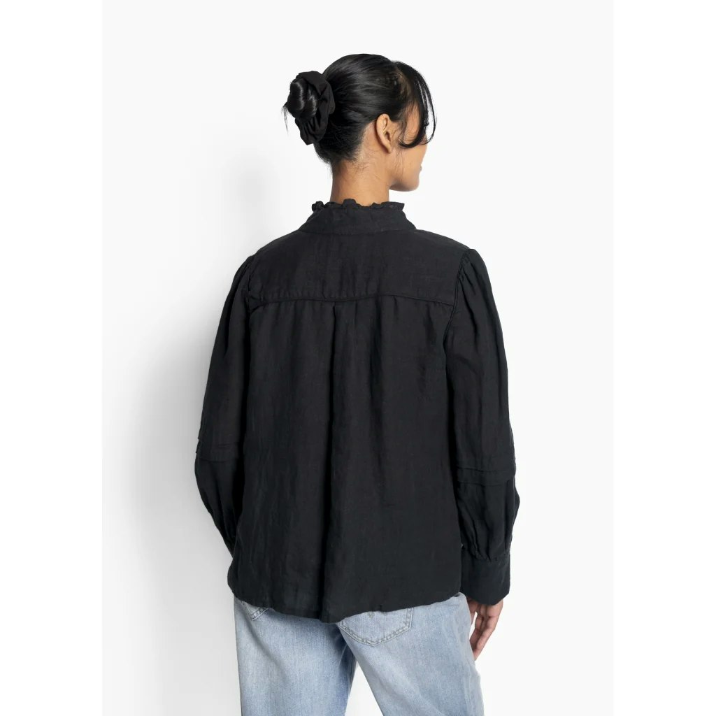 Hést - SARI Linen Blouse (Black)