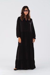 Lollys Laundry - NeeLL Maxi Dress LS (Black)