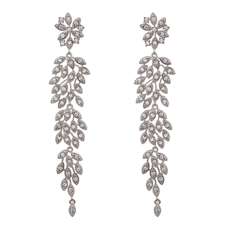 LILY AND RODSE - LAUREL EARRINGS – CRYSTAL
