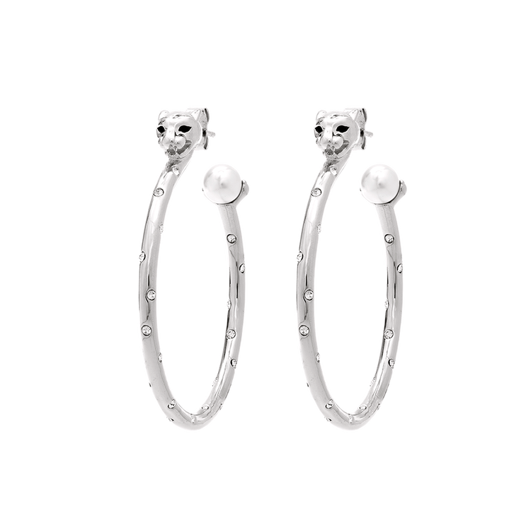 Lily and Rose - Queen Sheba hoops earrings - Silver