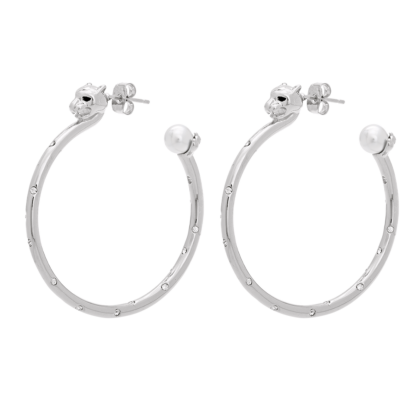 Lily and Rose - Queen Sheba hoops earrings - Silver
