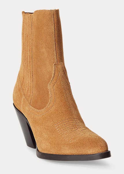 Polo Ralph Lauren - Lowrey Suede Cowboy Boot - Sand