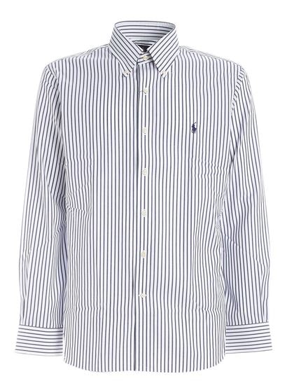 Ralph Lauren - logo stripes shirt blue/white