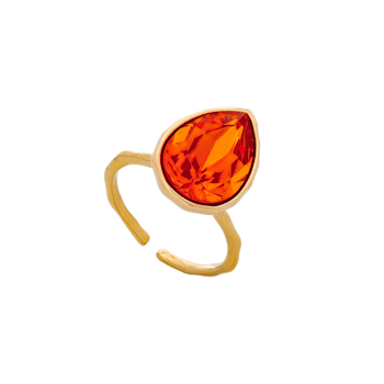 Lily and Rose - EVE RAINDROP RING – MALAWI (GOLD)