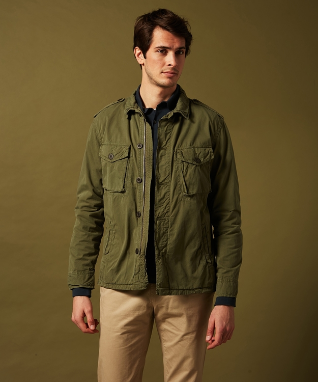 Hartford - Joshua military jacket - Olive green