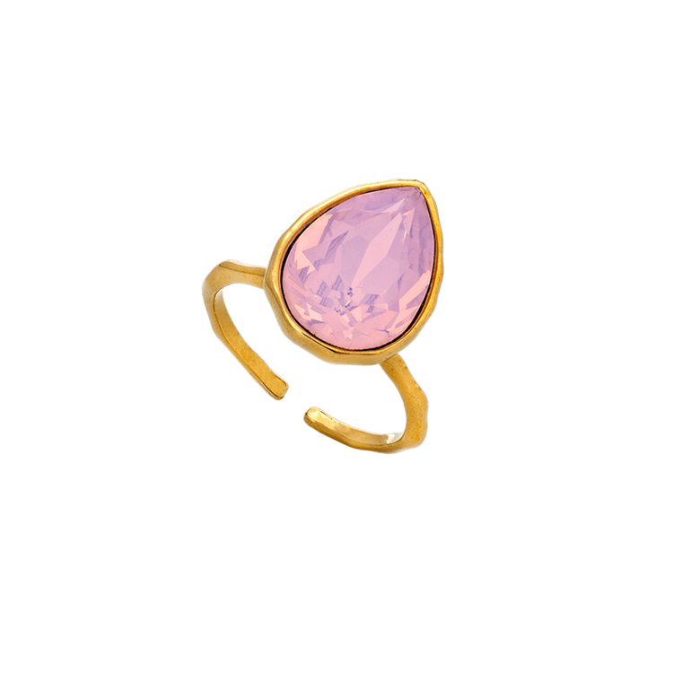 Lily and Rose - EVE RAINDROP RING – SUGAR PINK