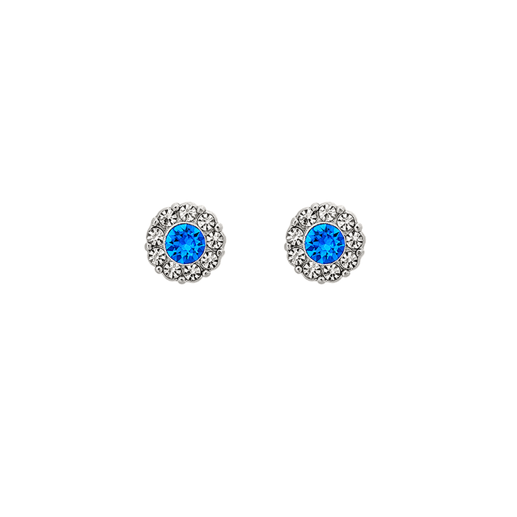 Lily and Rose - PETITE MISS SOFIA EARRINGS – SAPPHIRE (SILVER)