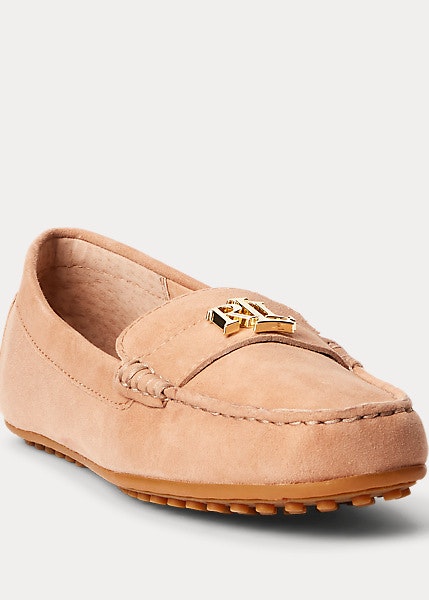 Ralph Lauren - Lauren - Barnsbury Suede Loafer - Nude