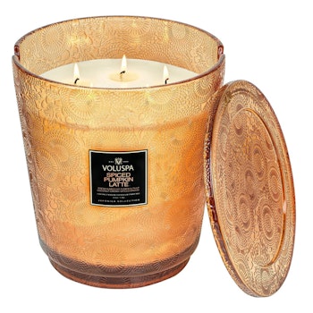 Voluspa - SPICED PUMPKIN LATTE 5 WICK HEARTH CANDLE