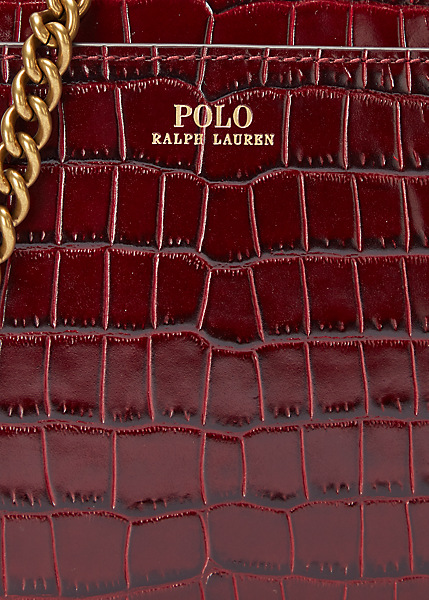 Polo Ralph Lauren - Embossed Mini Sloane Crossbody - Oxblood