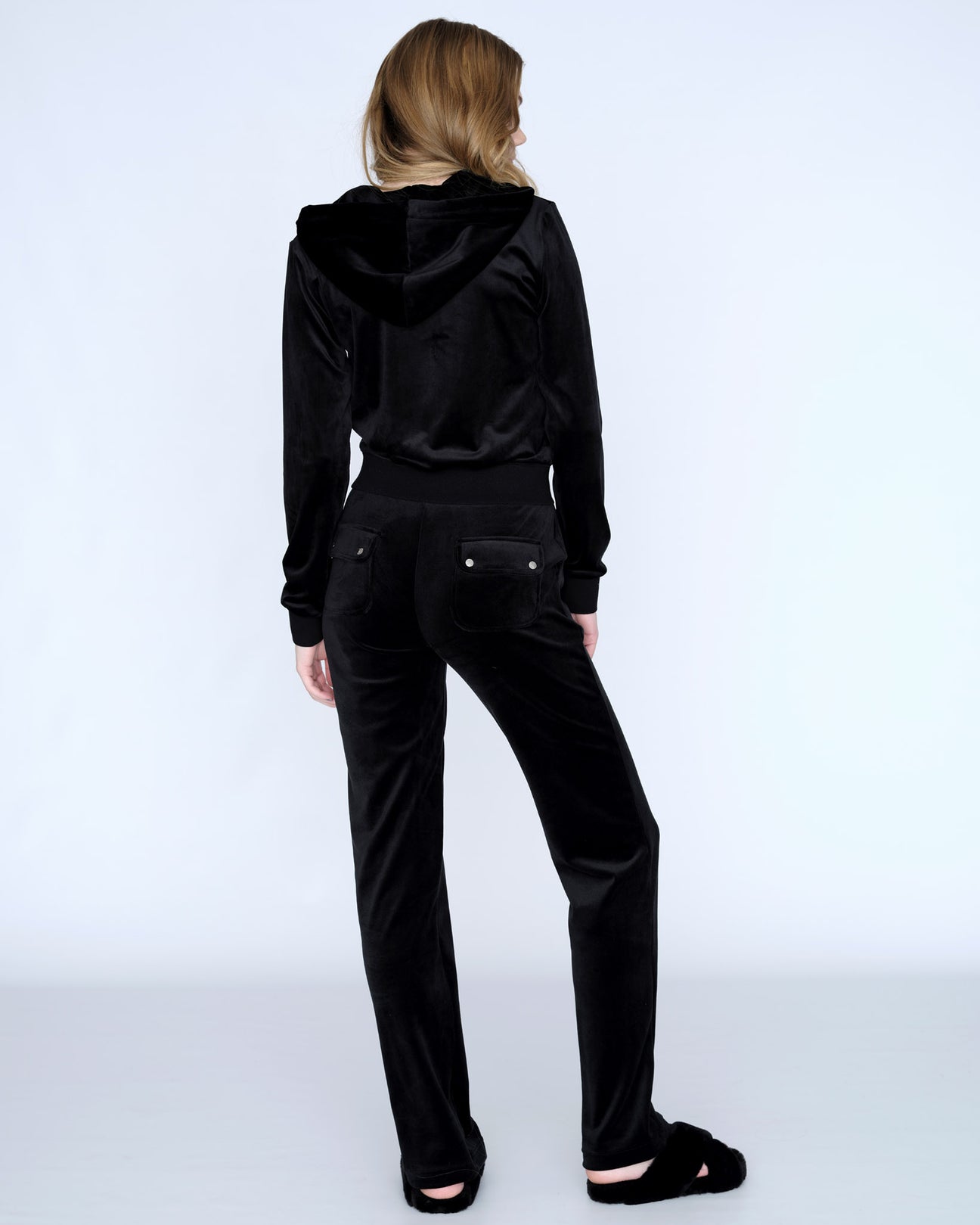 Juicy Couture - Classic Velour Robertson Zip Hoodie - Black