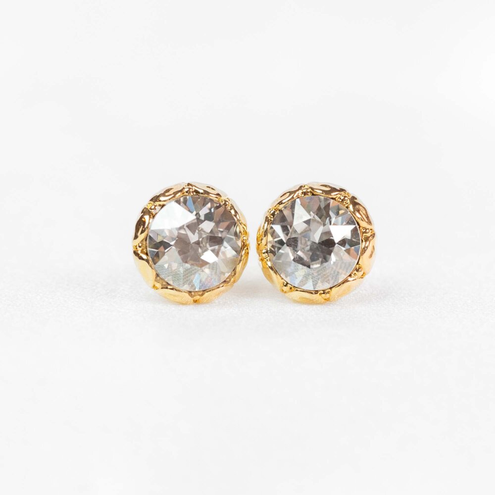 Lily and rose - MISS VICTORIA STUD EARRINGS – CRYSTAL (GOLD)