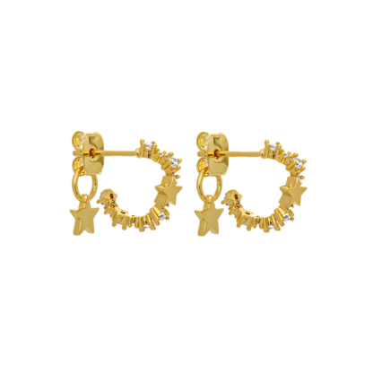 Lily and rose - PETITE CAPELLA EARRINGS – CRYSTAL (GOLD)