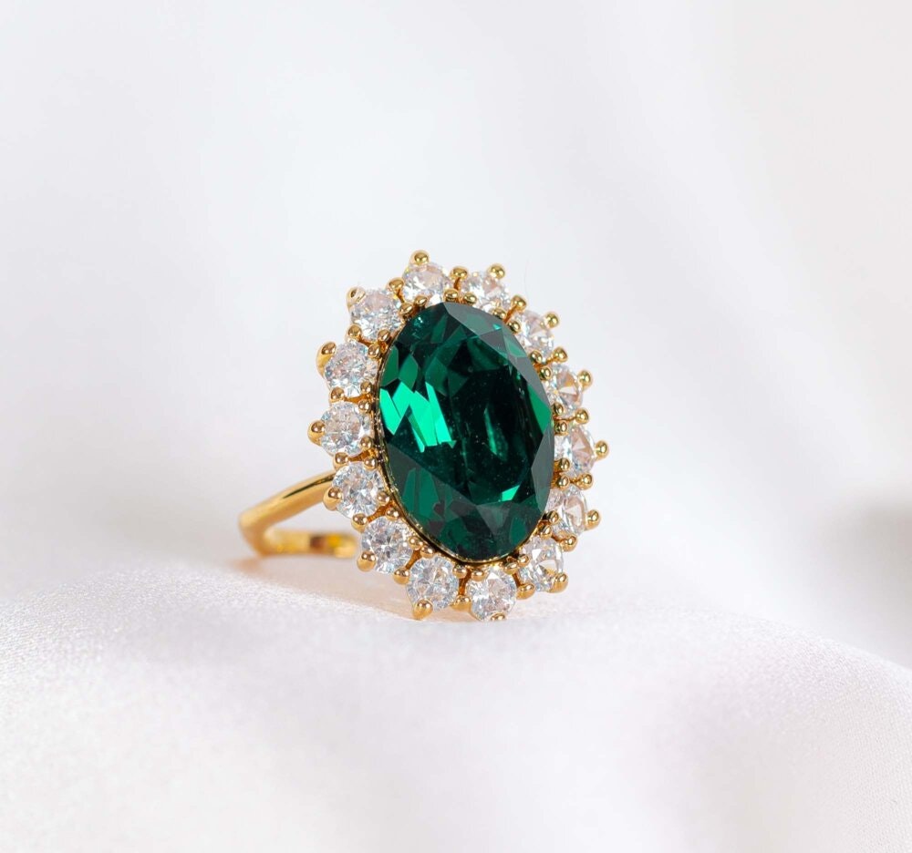 Lily and Rose - LADY DI RING – EMERALD