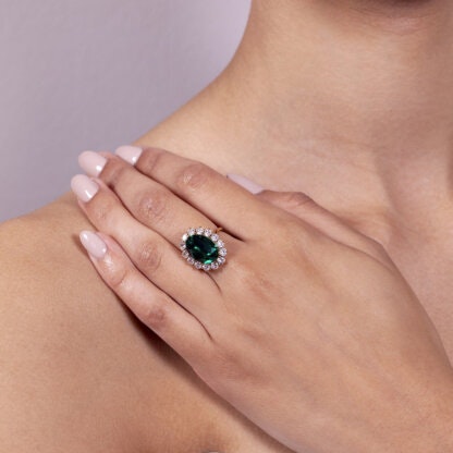 Lily and Rose - LADY DI RING – EMERALD