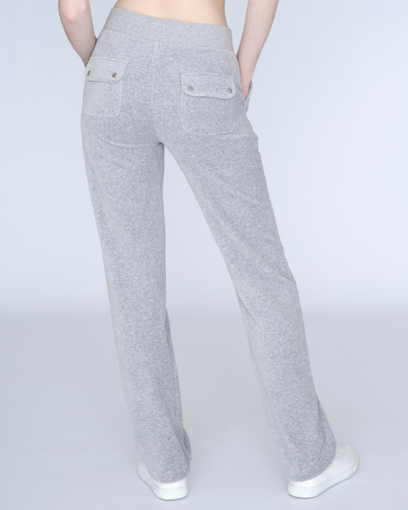 Juicy Couture - Classic Velour Del Ray Pant Light Grey Marl