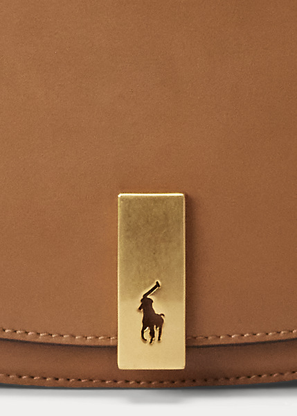 Polo Ralph Lauren - Polo ID Calfskin Saddle Bag - Tan