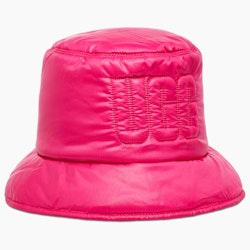 Ugg - Quilted Logo Bucket Hat - Neon Pink