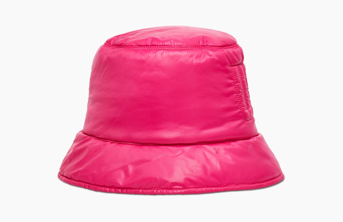 Ugg - Quilted Logo Bucket Hat - Neon Pink