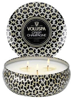 Voluspa - CRISP CHAMPAGNE - 3 WICK TIN CANDLE