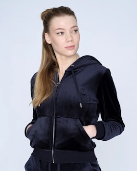 Juicy Couture - Classic Velour Robertson Zip Hoodie - Night Sky
