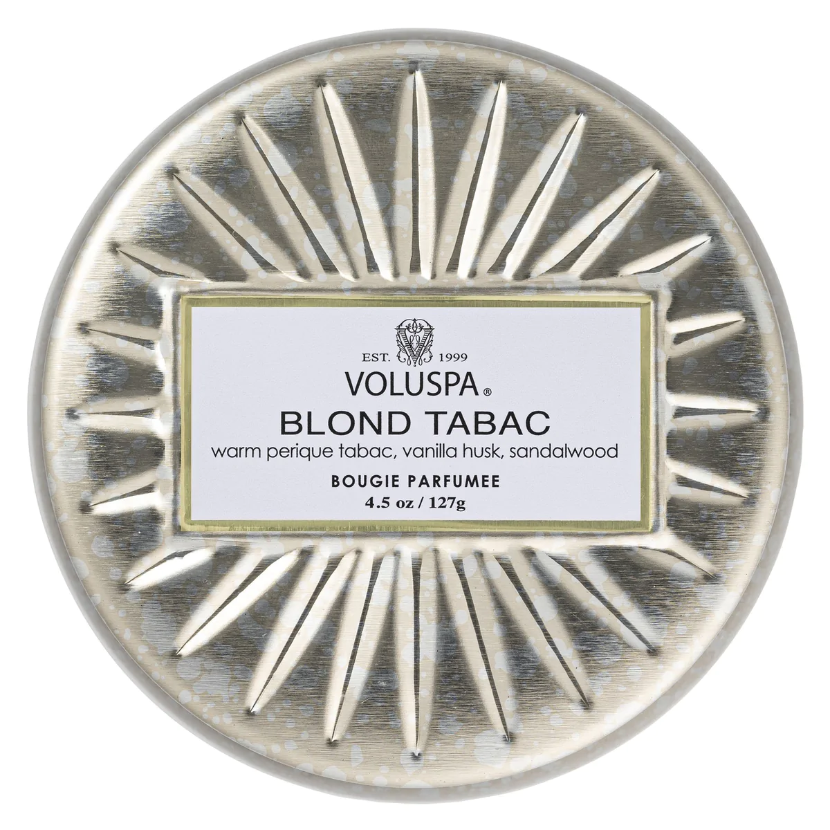 Voluspa - BLOND TABAC - MINI TIN CANDLE